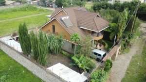 Aerial exterior and compound of the five-bedroom villa in Ruiru