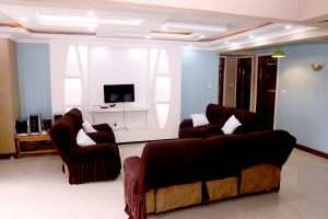 Living room of the five-bedroom villa in Ruiru