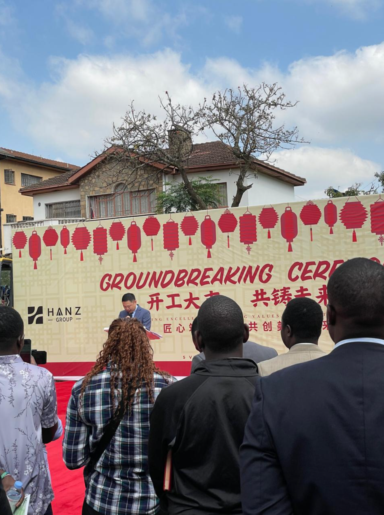 Guests at the Belgravia Place groundbreaking ceremony