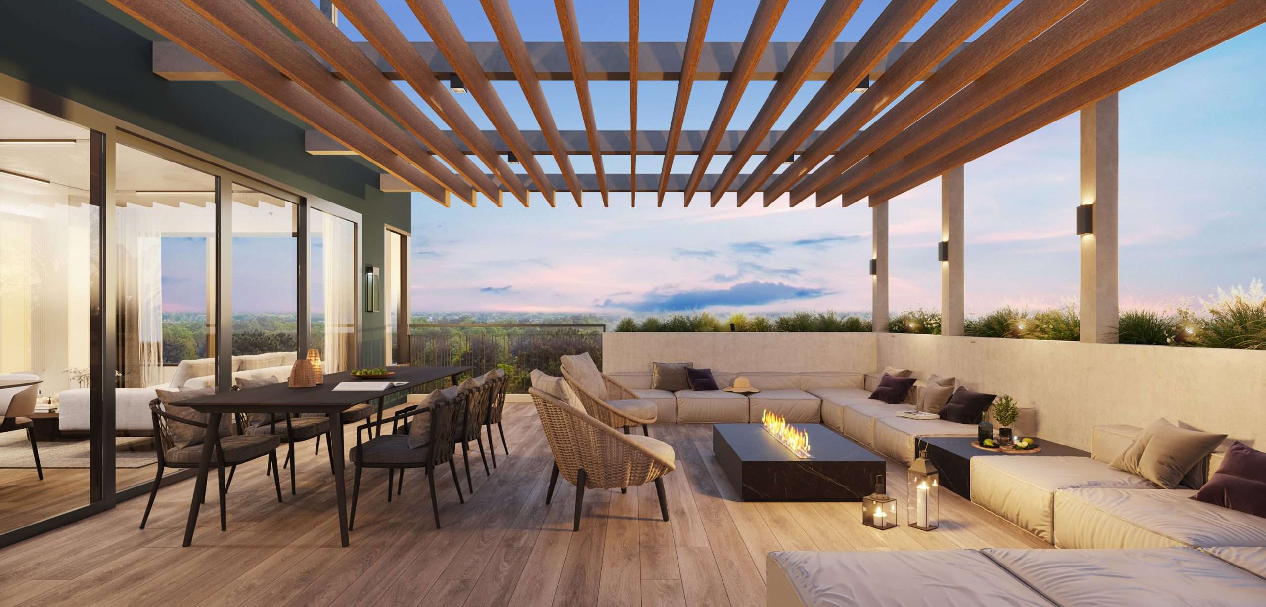 The Terraces at Arboretum architectural rendering