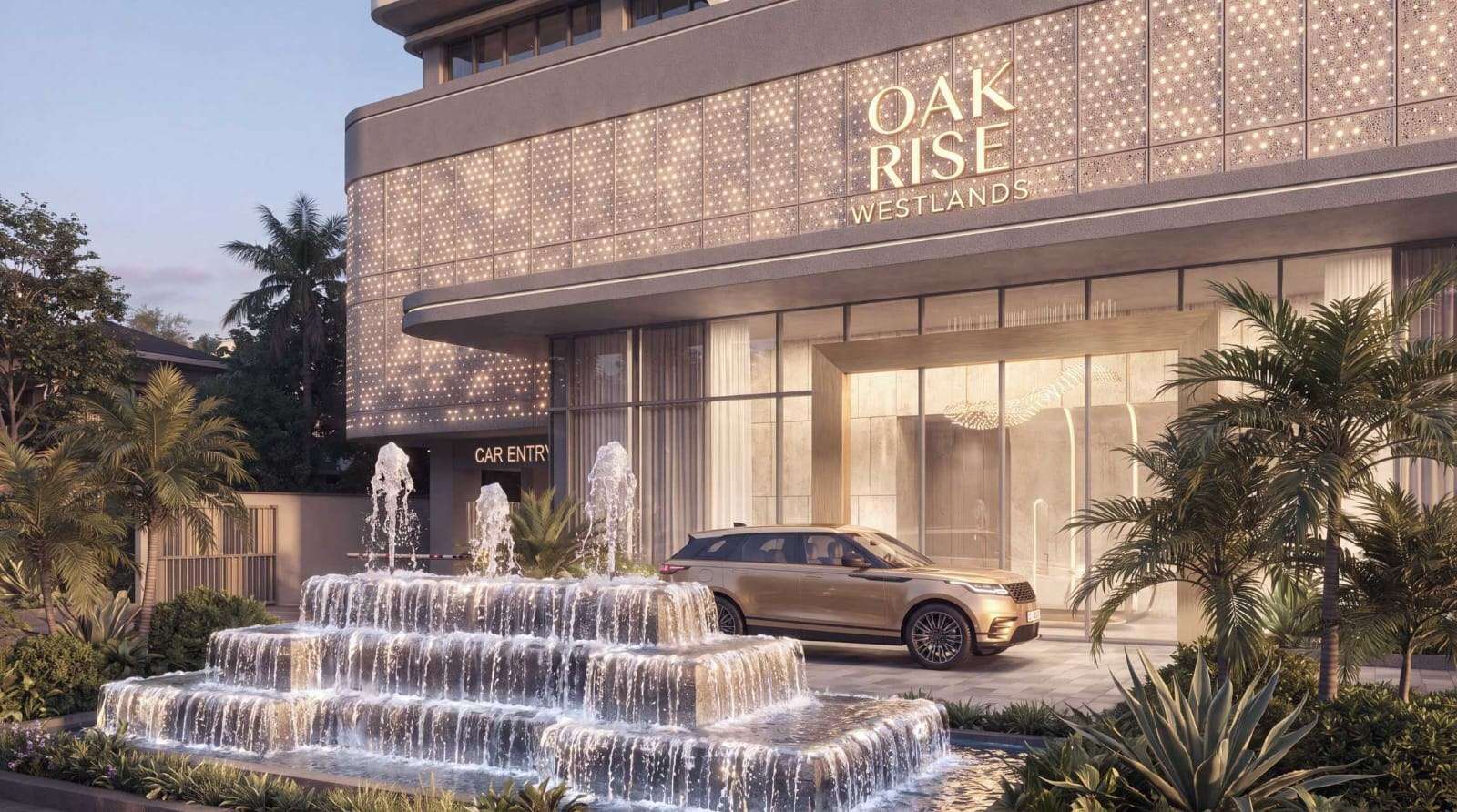 Oak Rise Westlands entrance rendering
