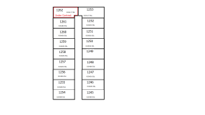 Varsityville Estate parcel layout, plots 1245 to 1262; plot 1262 is marked under contract on the supplied plan.